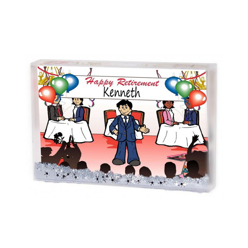 Cadre de boule à neige personnalisé pour homme, H 2,5 po x l 3,75 po x P 1 po, Oui