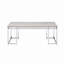 Table basse rectangulaire avec base en métal