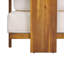 Ensemble de conversation d'extérieur moderne en bois d'acacia à 2 personnes Halenza avec causeuse de patio et table basse Halenza