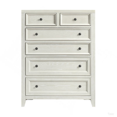 Gypsum Whitewash 6-Drawer Chest