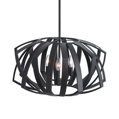 Luminaire suspendu géométrique à 3 lumières Safeera
