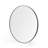 Luxeround 60-inch Black Metal Frame Round Mirror