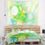 Ailes de ange abstraites en tapisserie vert-28497765