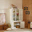 Ensemble de deux garde-manger à double porte vitrée de 75,25 po de hauteur, garde-manger de style traditionnel