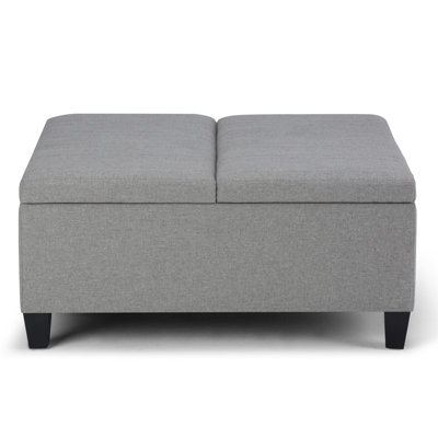 Repose-pieds de rangement pour table basse Ellis
