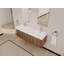 Meuble-lavabo mural avec double lavabo en résine