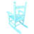 Blue Rocking Chair For - Hardwood Material Indoor & Outdoor Comfortable Padding 'S Chair, Solid Wood Longevity Indoor/Outdoor Shin Muscles And Bones Support-1409424882