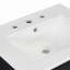 Meuble-lavabo compact et moderne avec lavabo en céramique durable et grand espace de rangement parfait pour les petits espaces-125080399