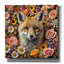 «Fox entouré de fleurs» par Rey Klimt, art mural sur toile-551482769