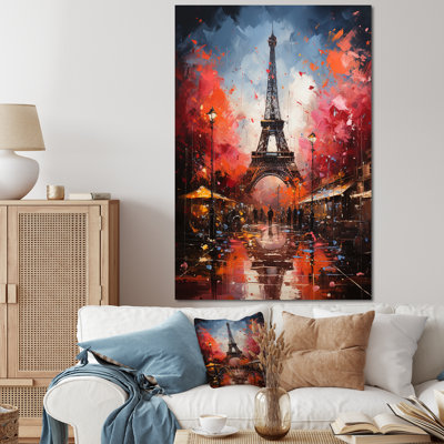 Tour Eiffel colorée à Paris - Art mural de la ville de Paris