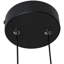Luminaire suspendu noir à 1 lumière Donterius