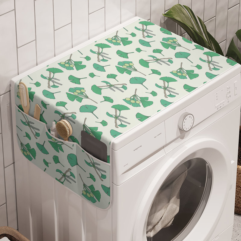 East Urban Home Gingko - Ensemble de 2 machines à laver 47 po x 18,5 po crème