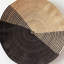 Two-Tone Palm Leaf Handwoven Round Wall Basket-1116202404