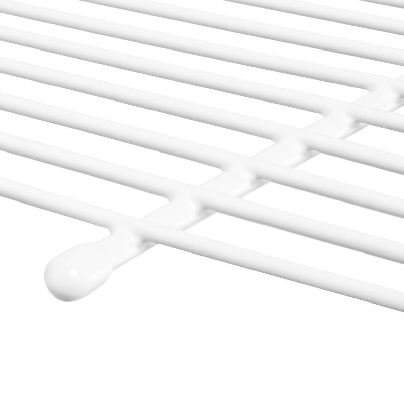 Ensemble de tablettes en fil métallique 4 pi, tablettes murales, acier au carbone robuste, revêtement trempé, double, capacité de charge de 40 lb