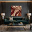 «Lyrical Abstraction 10», art mural sur toile brune-1856671704
