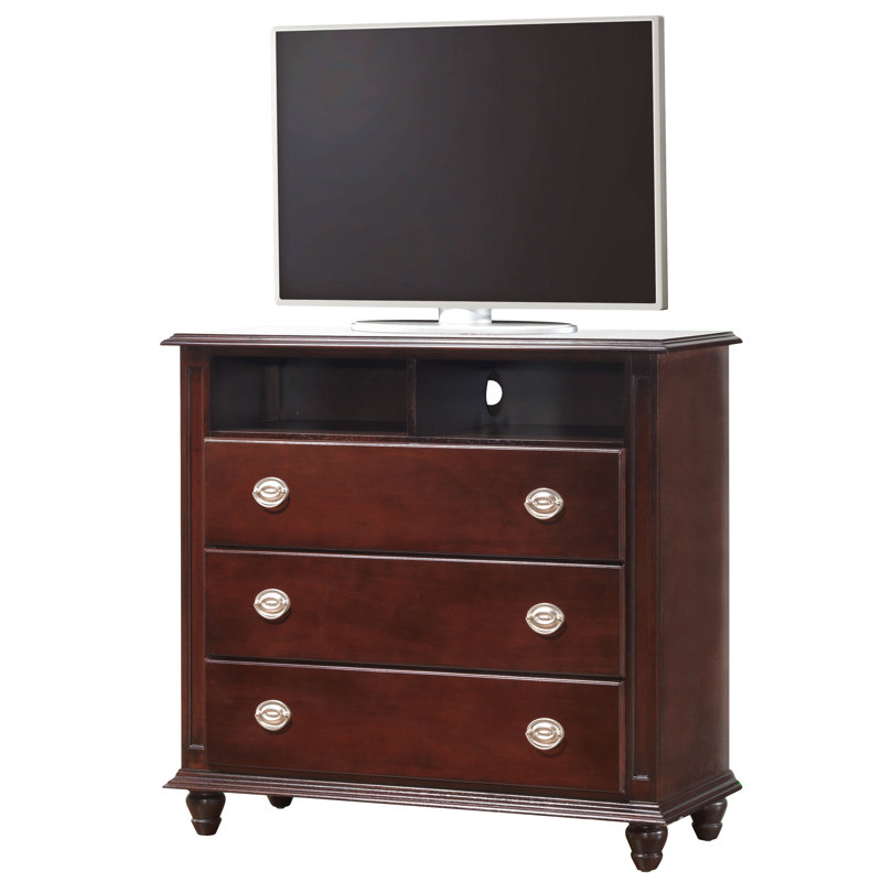 Elegant Cappuccino Media Storage Chest