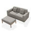 Ensemble de fauteuils et table basse Phu Modern 3 pièces, comprenant des fauteuils gauche et droit et une table basse. Tissu résistant aux intempéries et aux UV. Aucun assemblage requis.-2074630233-2074630237