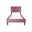 Structure de lit plateforme simple en lin brossé réglable, aucun sommier nécessaire, plusieurs couleurs pour la chambre d'amis