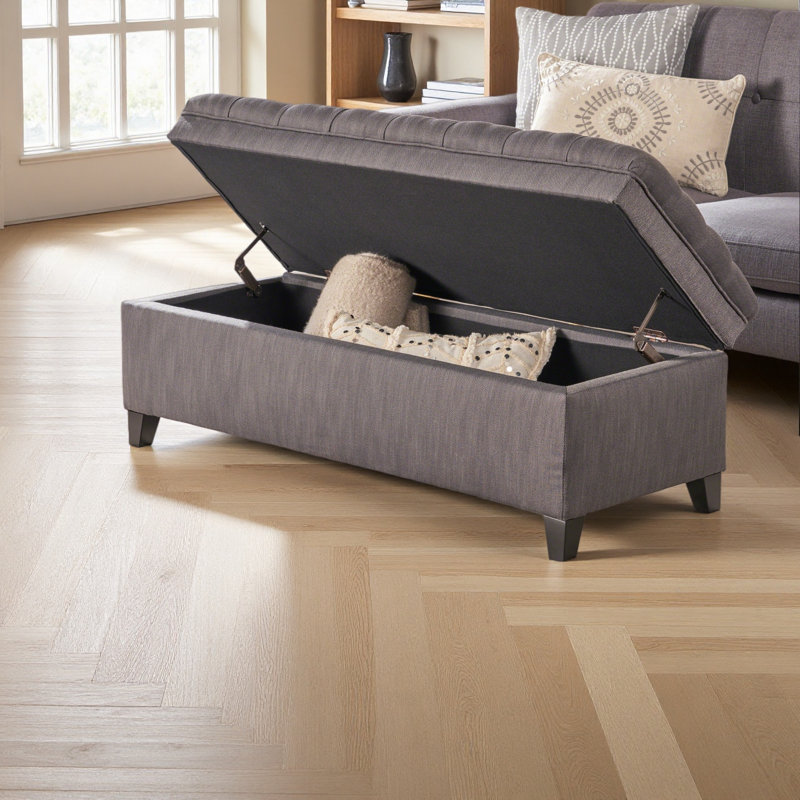 OTTOMAN DE RANGEMENT, Gris