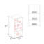Pharmacie H 28,6 po, avec 1 porte et 3 tablettes, blanc-1396929140