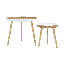Ensemble de tables basses rondes Tucked