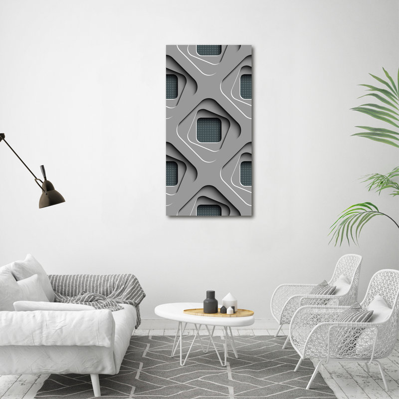 3D abstraction 1 Piece Wrapped Canvas Wall Art