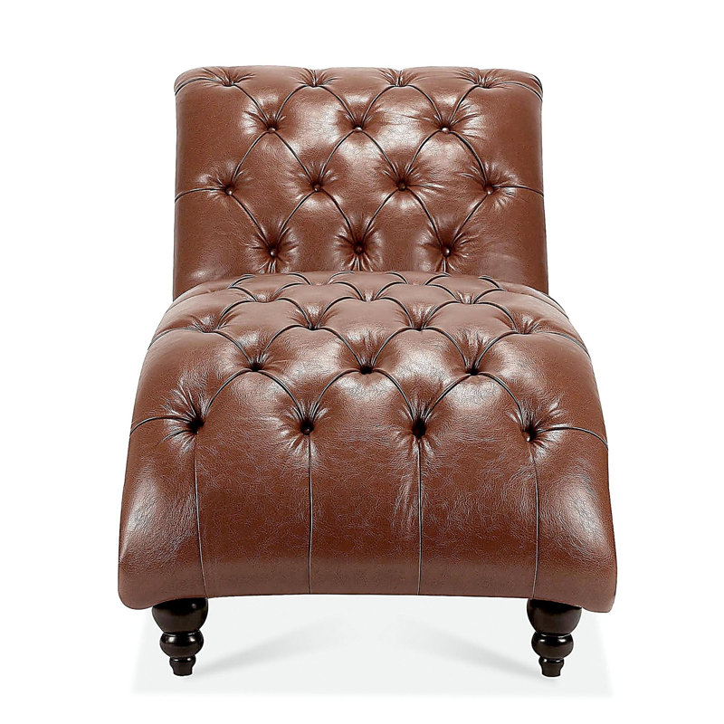 Chaise longue sans accoudoirs touffetée