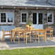 Morones Rectangular Reclaimed Teak 6 Person Indoor Outdoor Dining Set