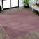 Javeyon Solid Color Machine Woven Polypropylene Area Rug in Light Purple