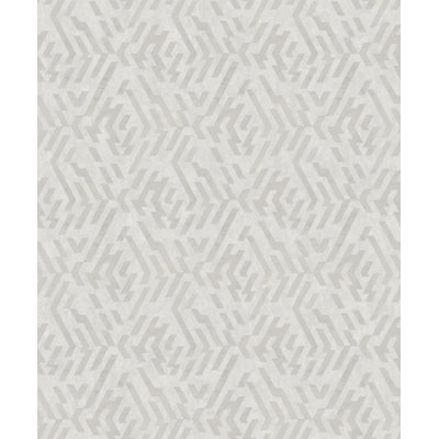 Gray Resource Geometric Metallic Wallpaper Roll