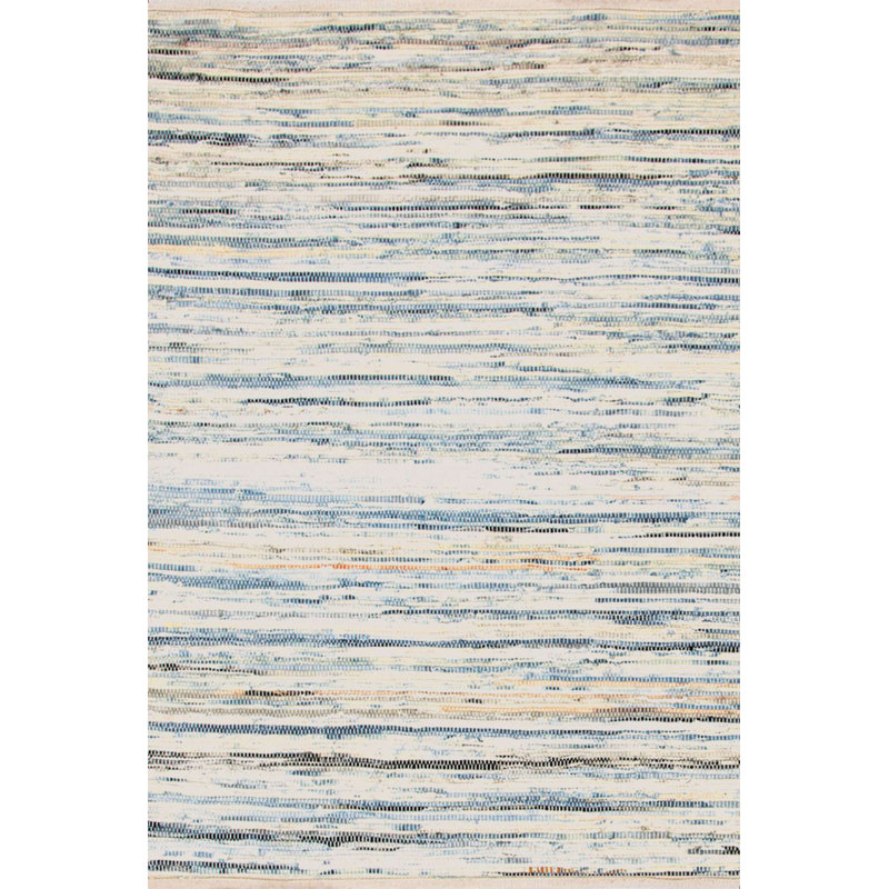 Tapis en coton tissé à la main Denim Rag, Rectangle 9 pi 6 po x 13 pi 6 po