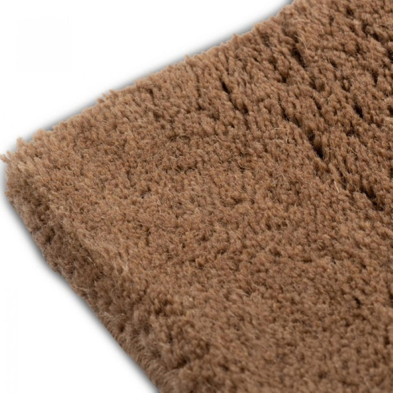 Tapis abstrait noir et brun, Rectangle 7 pi 6 po x 9 pi 6 po