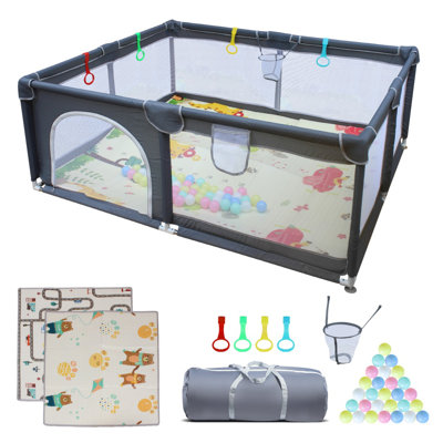 71x59 Inch Cloth Playpen - Removable Enclosures | Kids & Pets | Indoor/outdoor