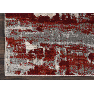 Tapis ivoire / rouge Heeter