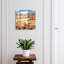 Key box for wall, Opens to the left, 30x30x5, Black, A majestic landscape full of colors, 