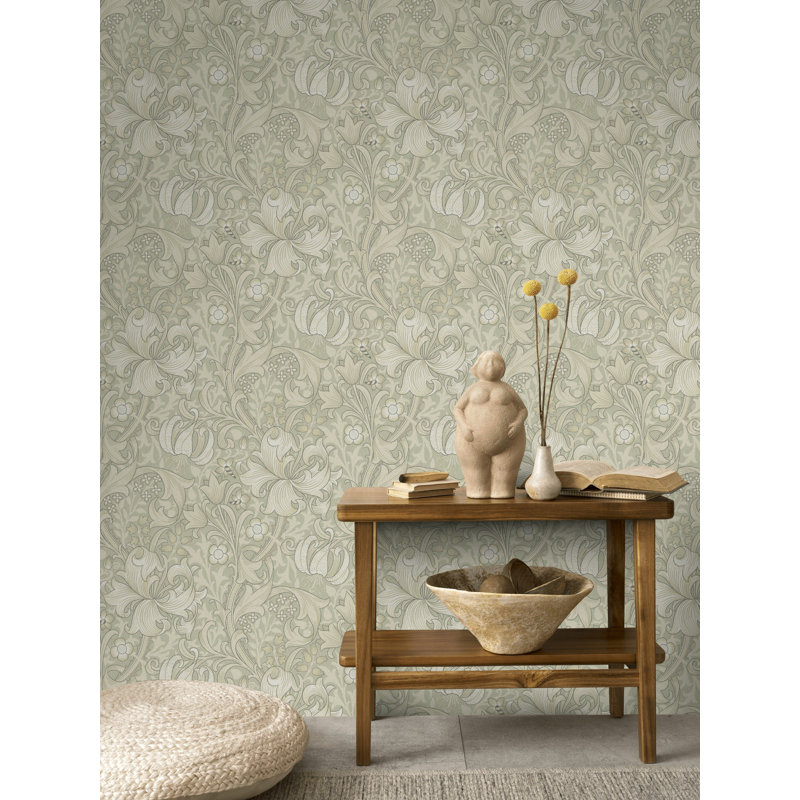 Papier peint rétro Vintage Floral Vine, Peler et coller