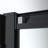 Cyrus 60" W x 34" D x 72" H Rectangle Aluminum Framed Black-Grid Single Sliding Shower Enclosure with Heat Soaking Process and Protective Coating Treatment