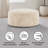 Round Faux Fur Bean Bag Chair-118602408