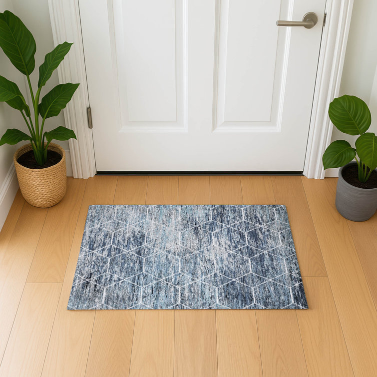 Premium Machine Washable Lubbers AMF1724 Geometric Rug