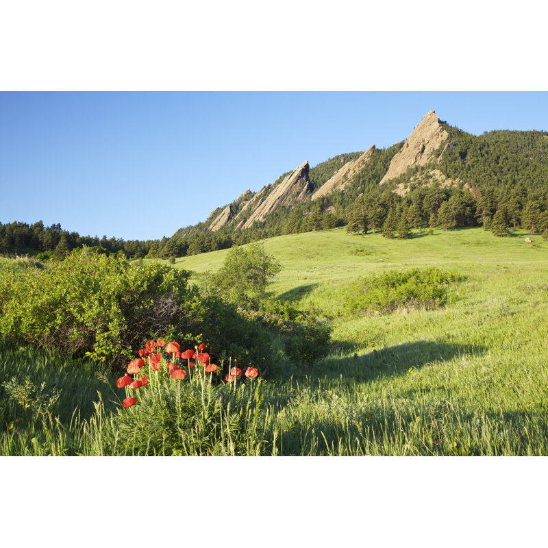 Boulder Colorado Flatirons by Beklaus, 20" H x 30" W