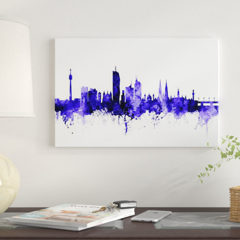 « vienne, autriche horizon » par michael tompsett, reproduction d’impression sur toile tendue, H 12 po x l 18 po x P 1,5 po