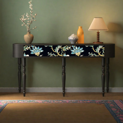 Table d'entrée moderne en bois avec tiroirs