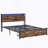 Black Brown Queen Bed-1528109325