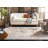 Felty Oriental Gray/Blue/Orange Area Rug-215934692