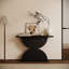 Console de 47 po en bois à texture martelée 47 po avec DEL, parfaite pour un décor de salon contemporain, une utilisation multi-scène, une installation rapide et des outils