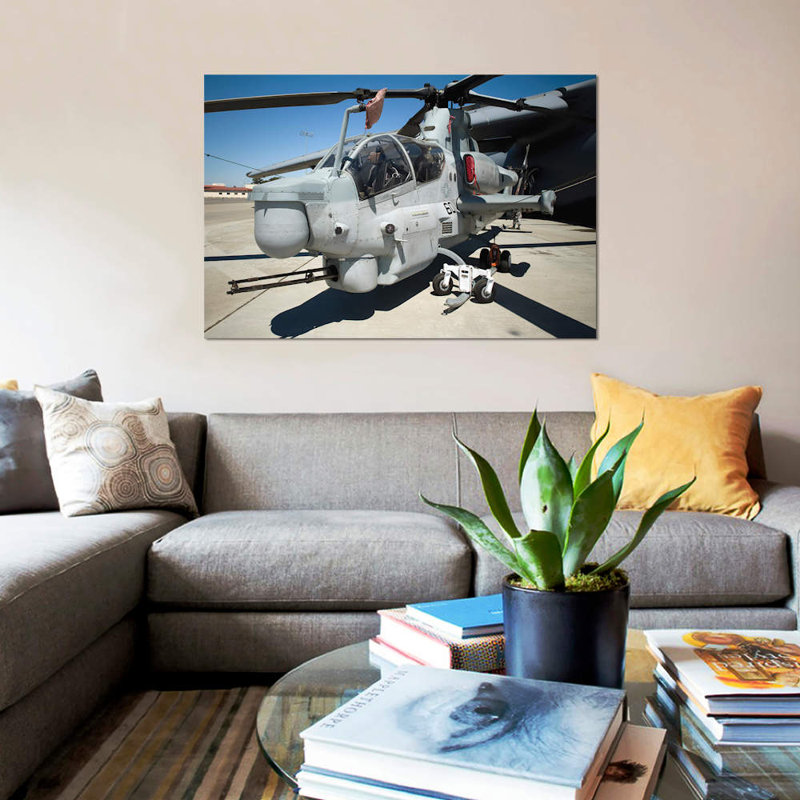 AH-1Z Super Cobra Attack Helicopter by Stocktrek Images - Gallery-Wrapped Canvas Giclée on Canvas, 26" H x 40" W x 1.5" D