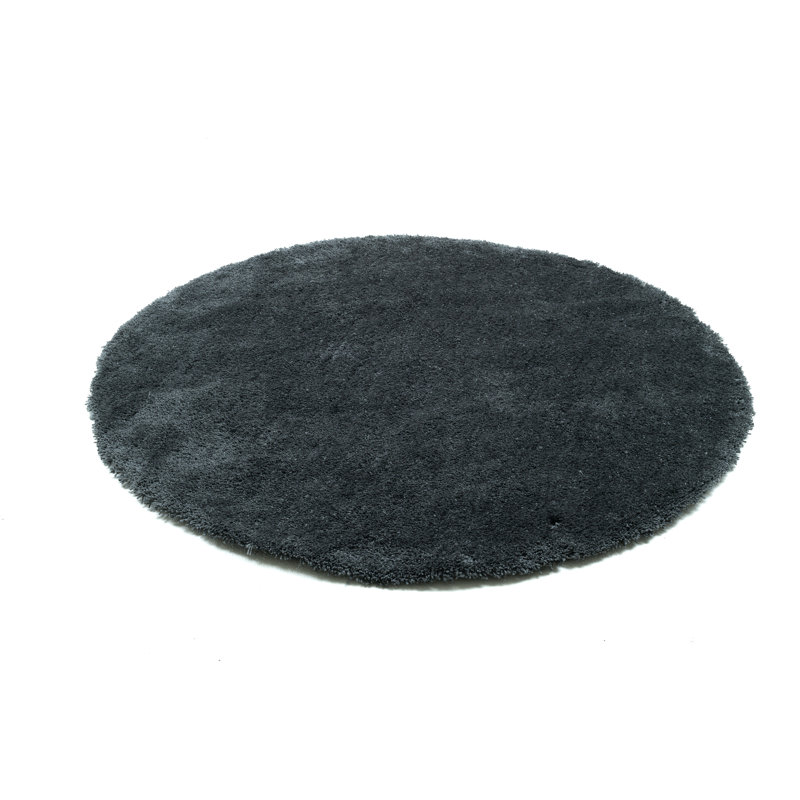 Solid Colour Hand Woven Area Rug, Round 140cm