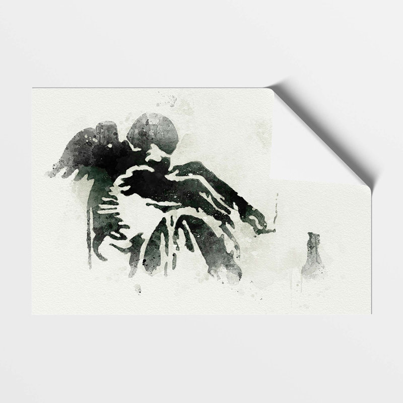 Drunken Angel by Banksy - Painting, Unframed Paper, 59.4cm H x 84.1cm W x 0.1cm D