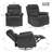 Small Rocker Swivel Recliner Chair For Adults Women For Small Spaces, Bedroom, Living Room-226291284