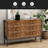 Industrial Style 6 Drawer Double Dresser